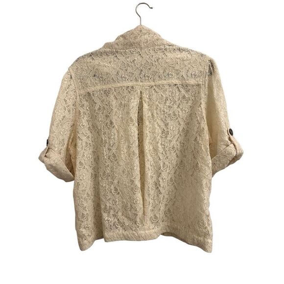 Vintage American Rag Cie All Lace Bomber Jacket sz 1X Boho - Picture 3 of 9